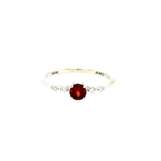 Birthstone Ring - Round Center